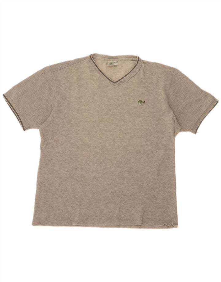 Lacoste T-Shirt Homme Top Taille 5 Grand Coton Chiné Gris