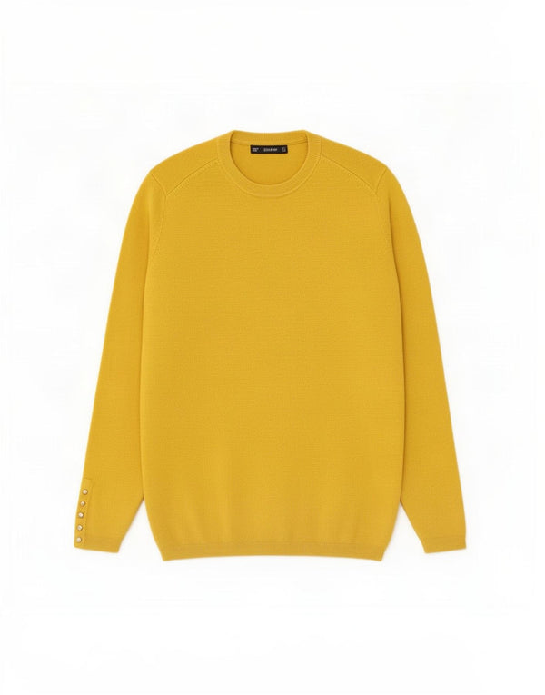 Zara Dame sweater med rund hals DK 12 Medium Gul