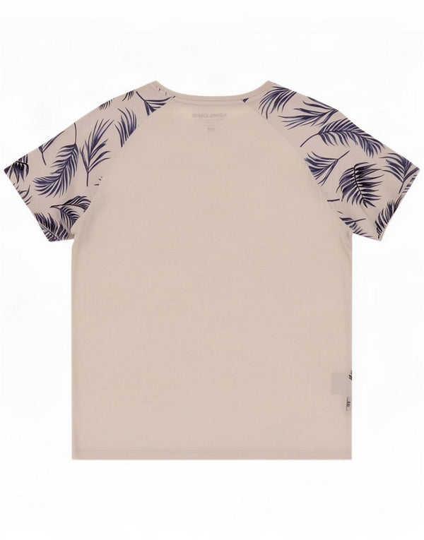Jack & Jones Mens T-Shirt Top Medium Grey Floral
