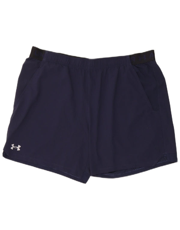 Pantaloncini sportivi grafici da uomo Under Armour 2XL Blu navy