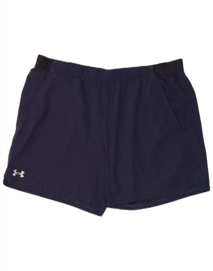 Pantaloncini sportivi grafici da uomo Under Armour 2XL Blu navy