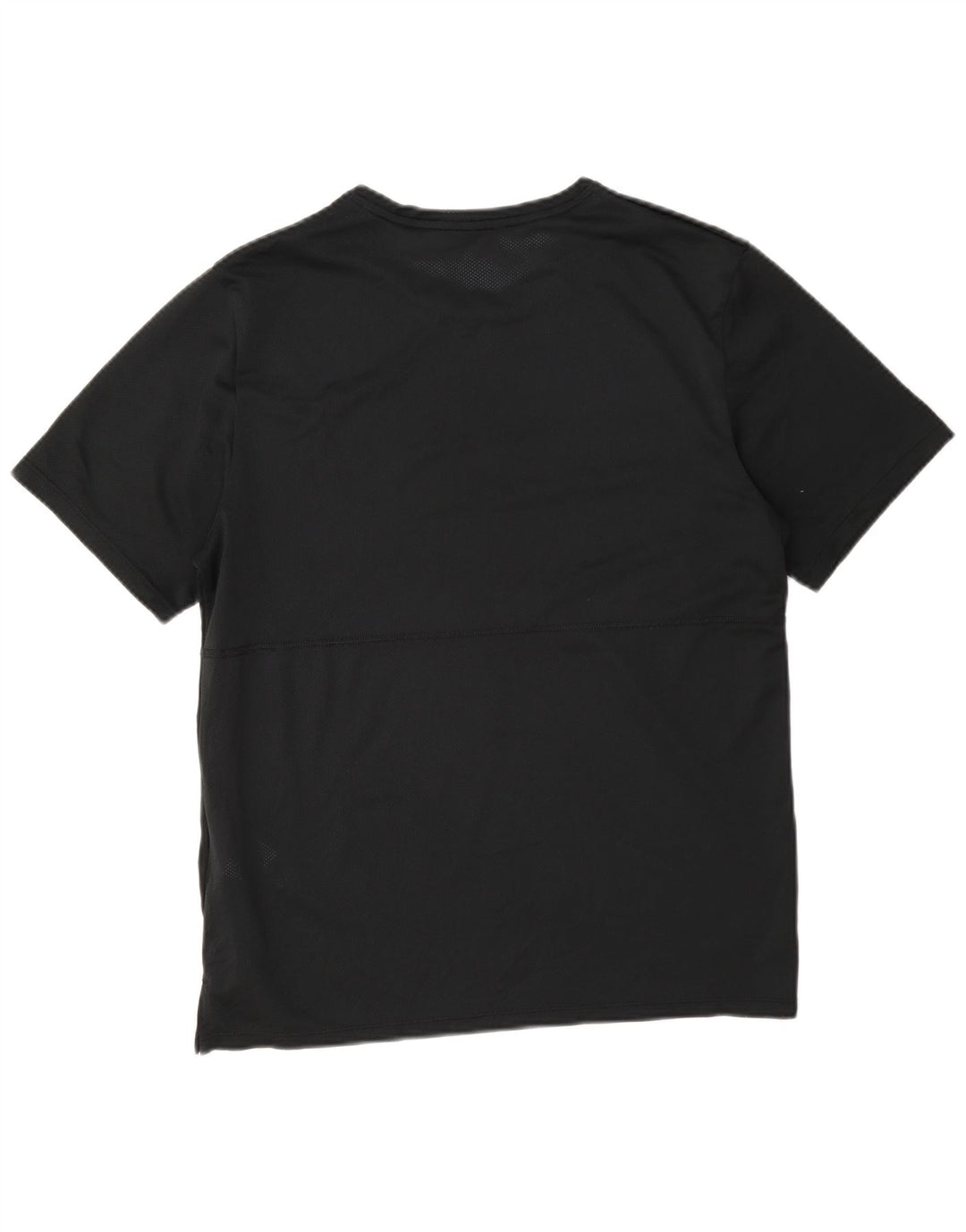 Nike Mens Dri Fit See Through póló felső, közepes fekete poliészter