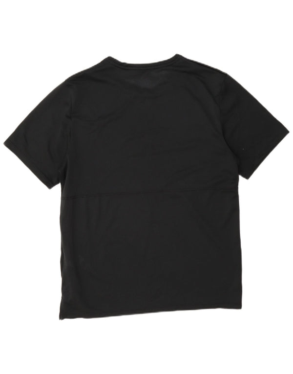 Nike Herre Dri Fit Se Through T-Shirt Top Medium Sort Polyester