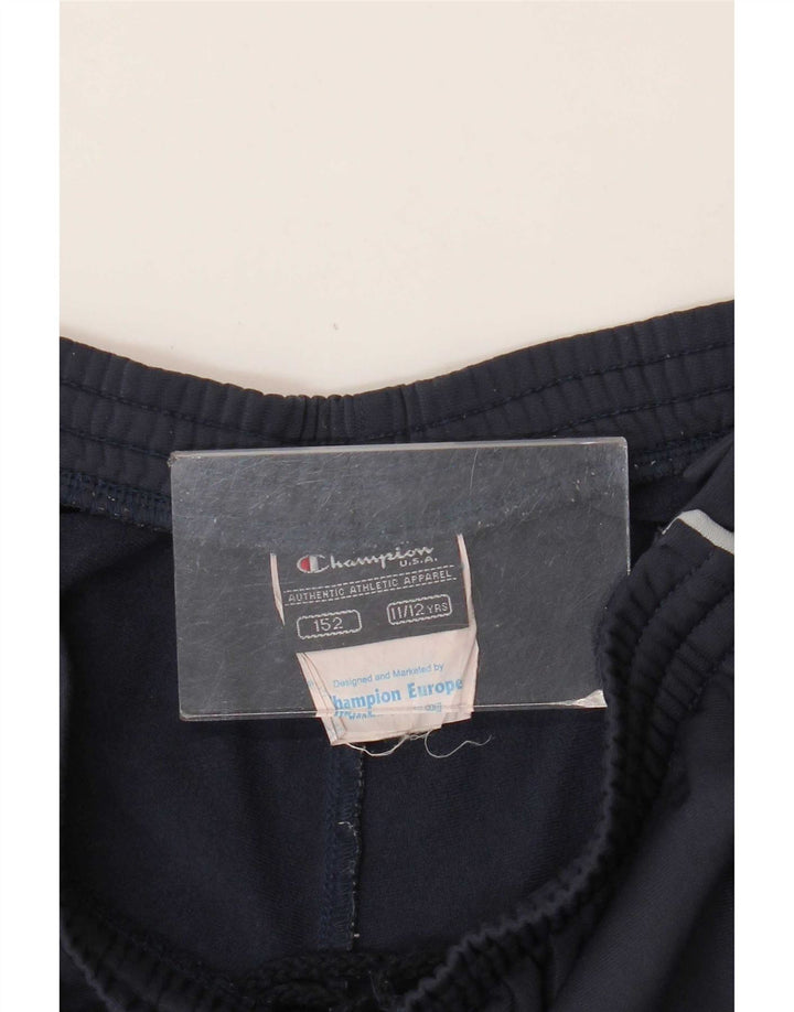 Champion Girls Tracksuit Trousers 11-12 Years Navy Blue Polyester
