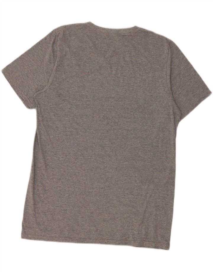 Russell Athletic Mens T-Shirt Top Medium Grey Flecked Cotton