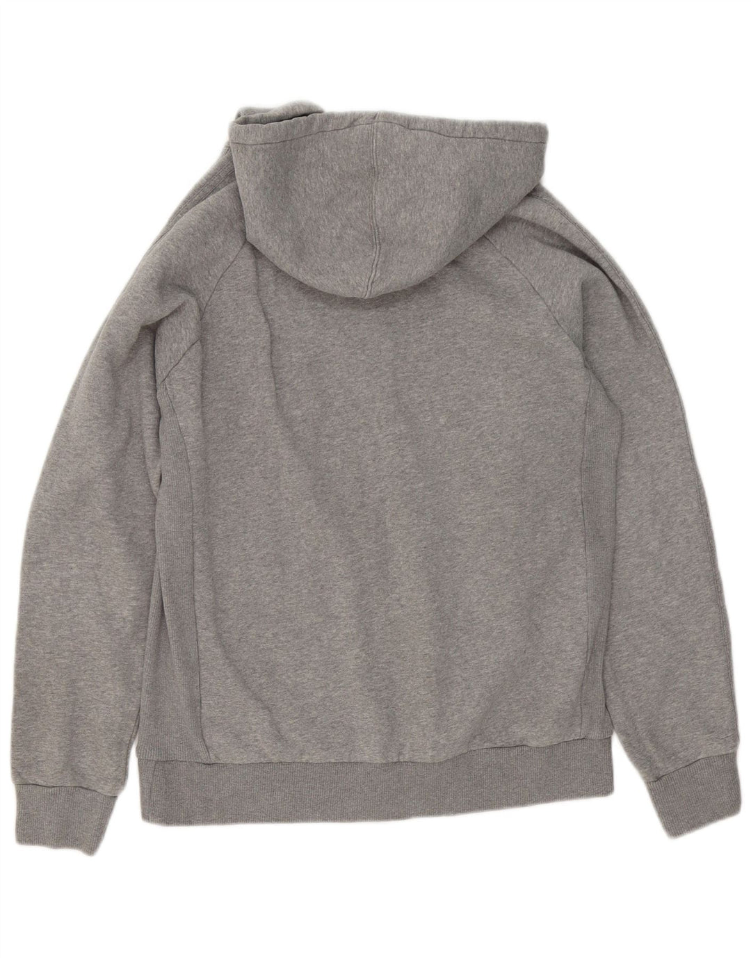 Adidas Mens Zip Hoodie Sweater Medium Grey Flecked Cotton