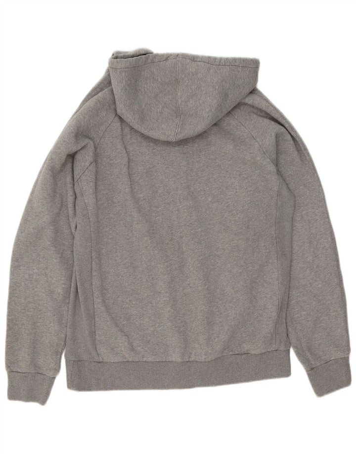 Adidas Mens Zip Hoodie Sweater Medium Grey Flecked Cotton