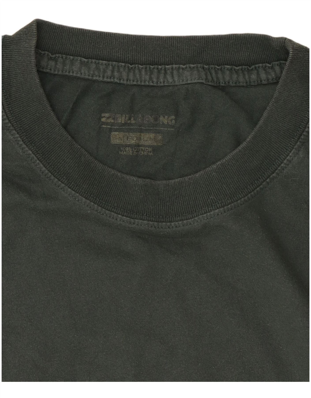 Billabong Mens Graphic T-Shirt Top Medium Khaki Cotton