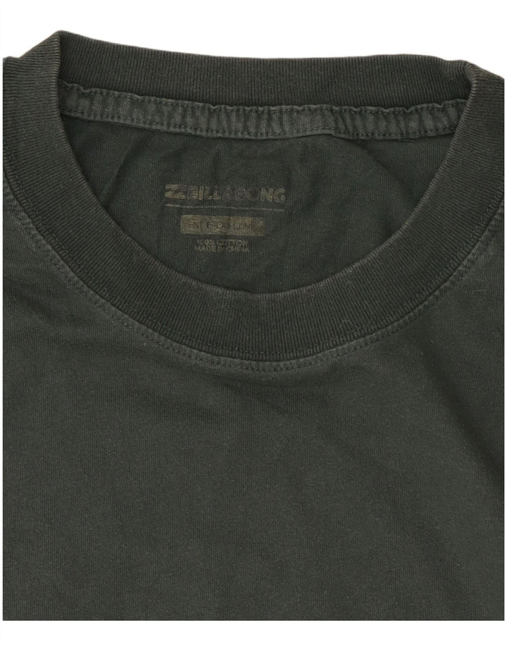 Billabong Mens Graphic T-Shirt Top Medium Khaki Cotton