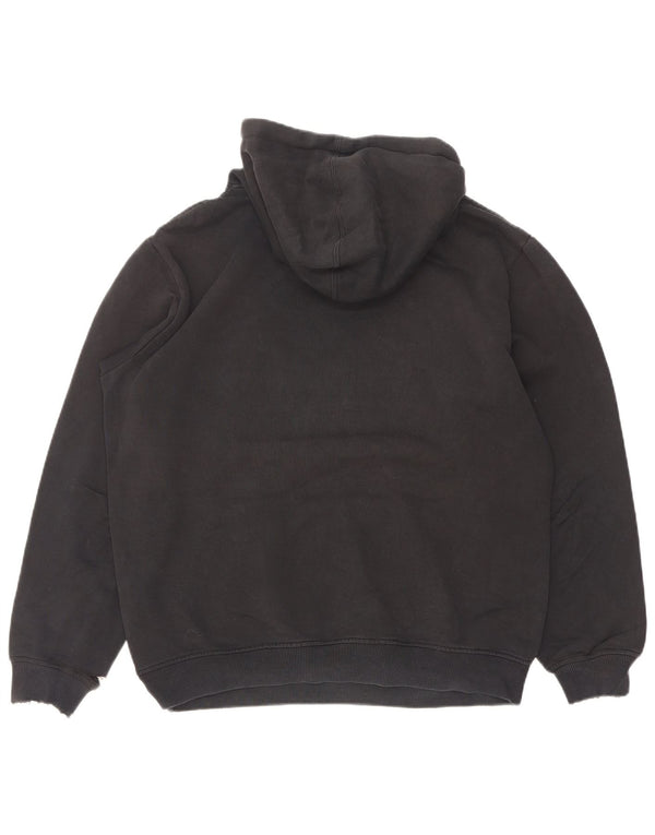 Adidas Mens Graphic Hoodie Jumper Small Black Cotton