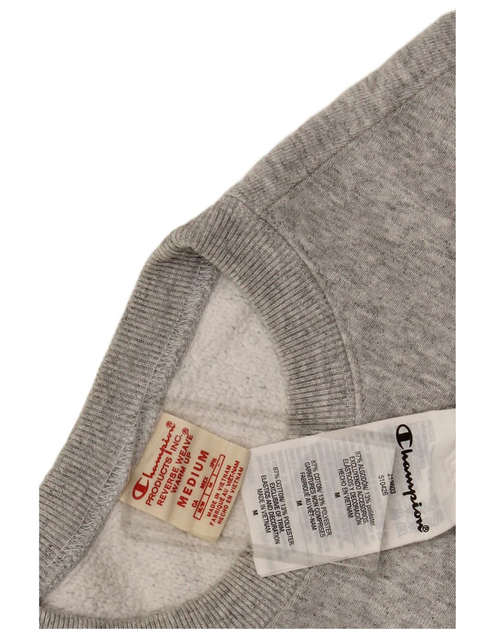 Felpa da uomo Champion in cotone grigio medio