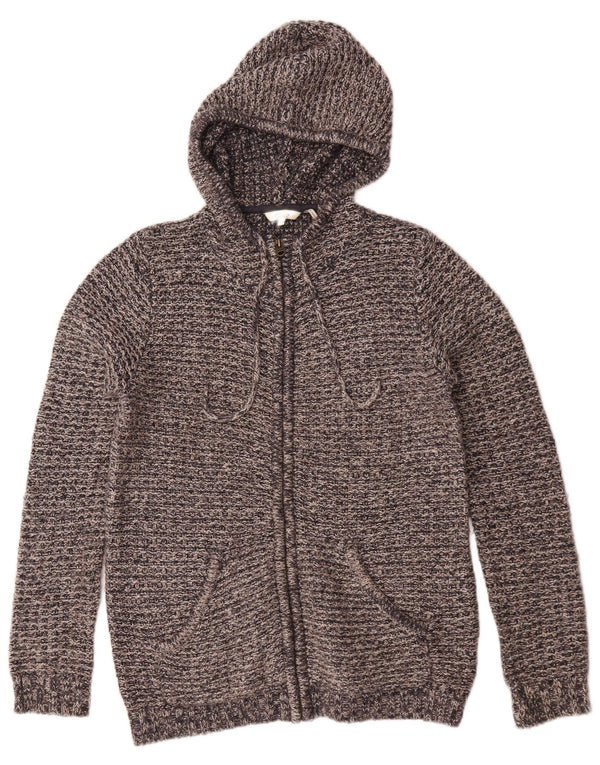 Pulover cardigan cu glugă supradimensionat pentru femei Fat Face UK 12 Medium Gri Pete