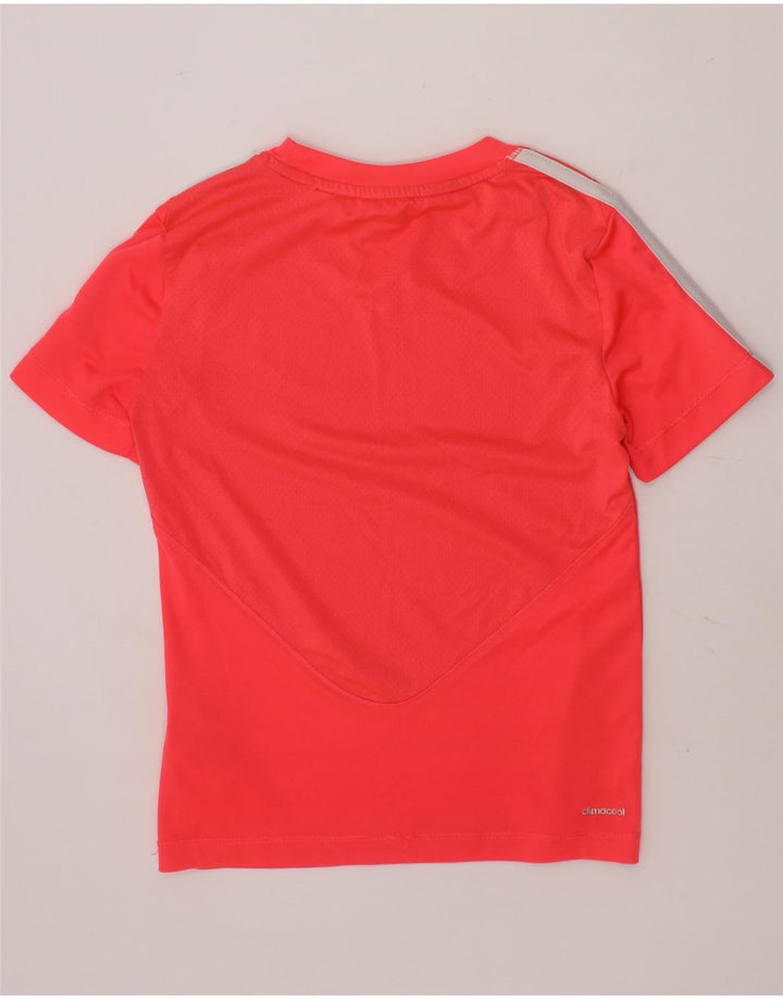 ADIDAS Girls Climacool T-Shirt Top 7-8 Years Pink Polyester Vintage Adidas and Second-Hand Adidas from Messina Hembry 