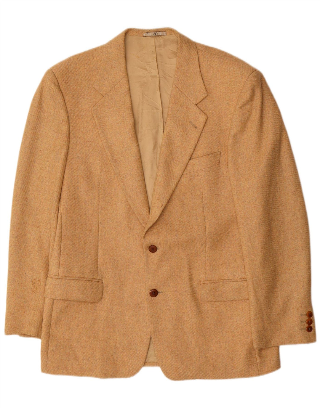 VALENTINO Herre 2-knaps blazerjakke IT 52 XL Beige Virgin Wool