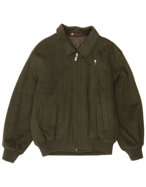 Steinbock Chaqueta cortavientos bomber para hombre EU 52 XL Lana verde