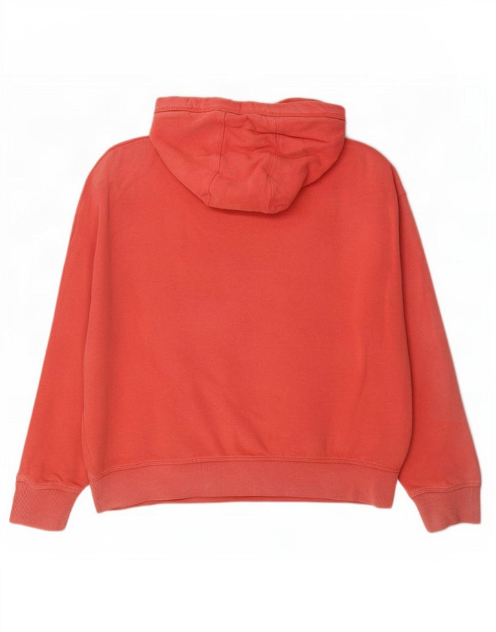 Fat Face Pull à capuche surdimensionné pour femme UK 14 Rouge moyen Coton