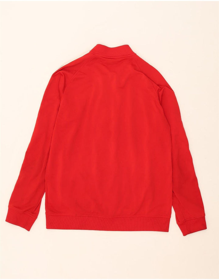 ADIDAS Mens Tracksuit Top Jacket Large Red Polyester