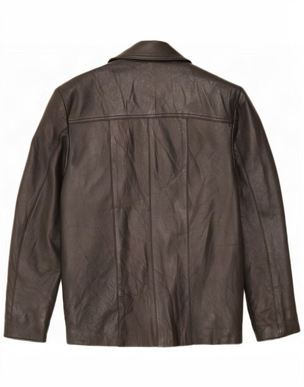 Lavorazione Artigiana Chaqueta de cuero para mujer IT 44 Medium Black Classic
