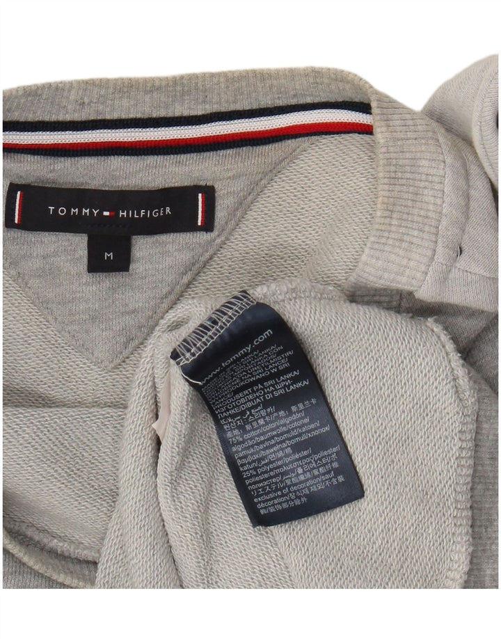 Tommy Hilfiger Mens Graphic Sweatshirt Jumper Medium Grey Colourblock