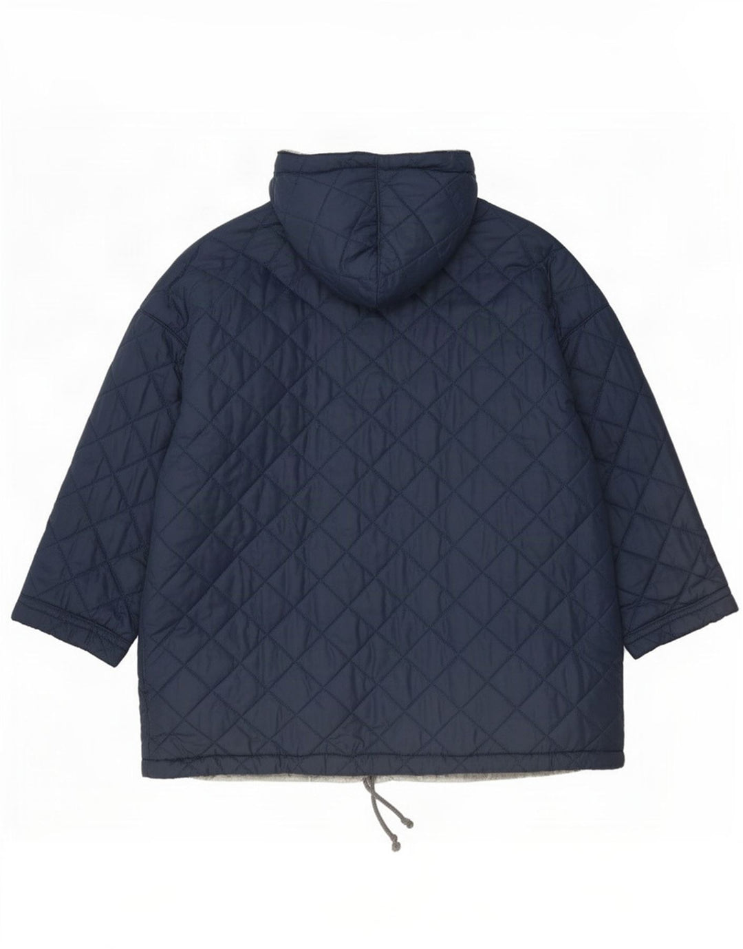 Belfe & Womens Oversized Reversible Quilted Jacket UK 14 Medium Navy Blue