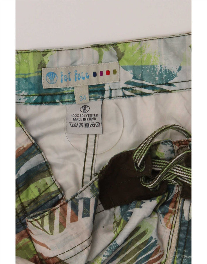 Fat Face Herren-Badeshorts, groß, mehrfarbig, Blumenmuster, Polyester