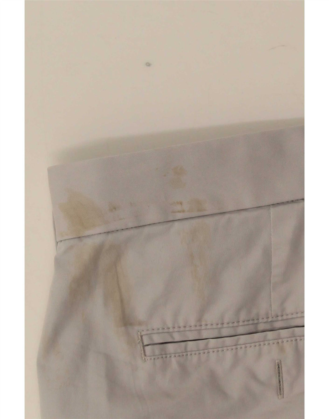 Marks & Spencer Mens Blue Harbour Chino Shorts W36 Large Grey Cotton