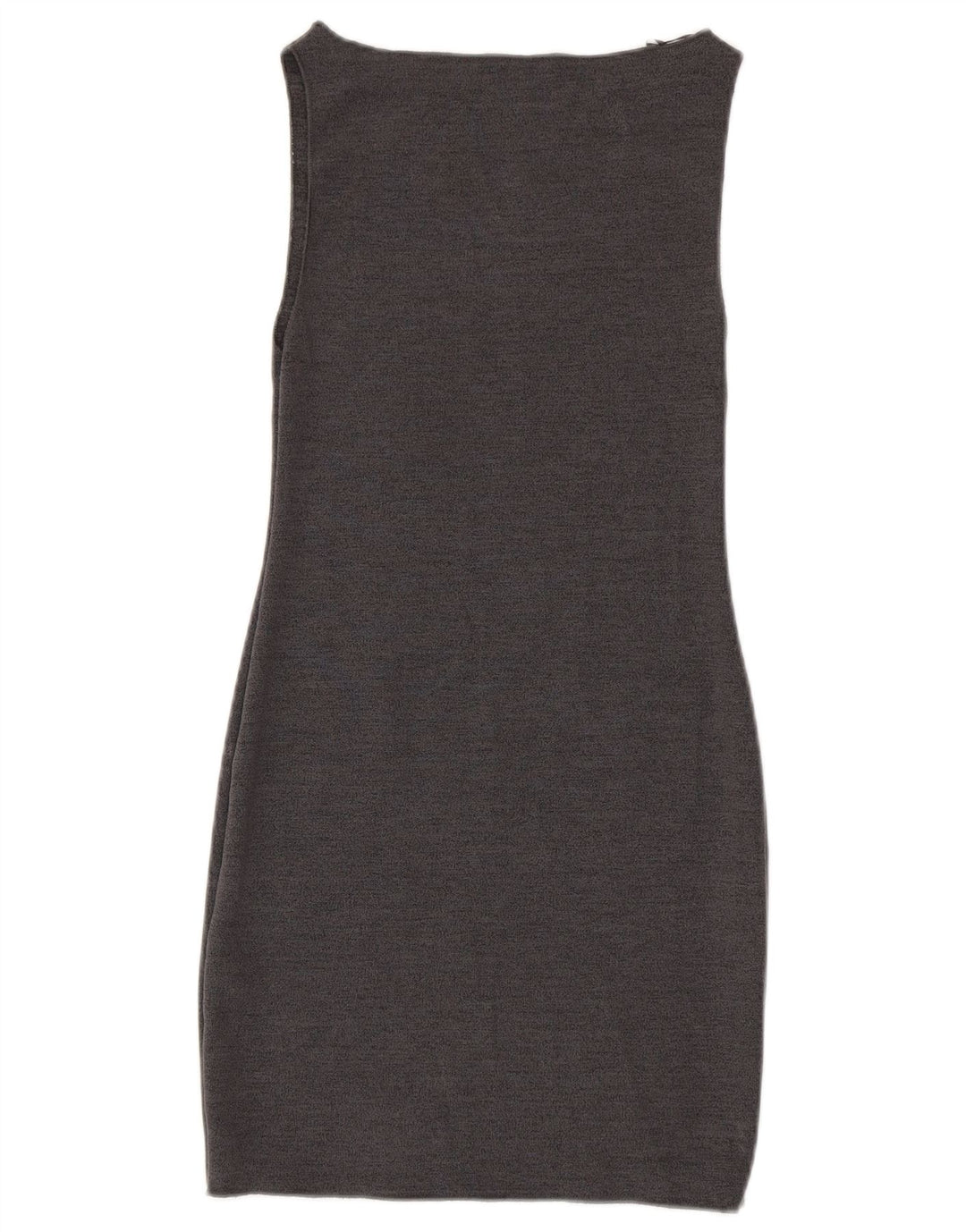 Zara Womens Sleeveless Sheath Dress UK 12 Medium Grey Viscose