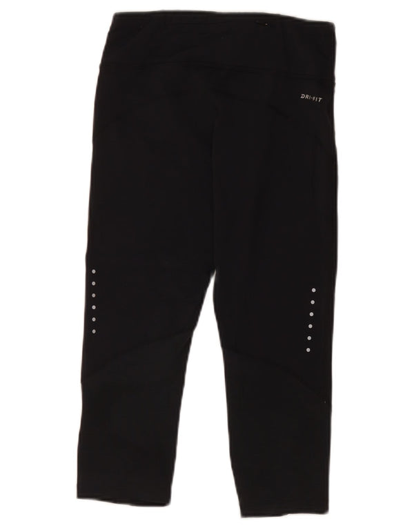 Nike Womens Dri Fit Capri Leggings UK 6 XS  Black Nylon