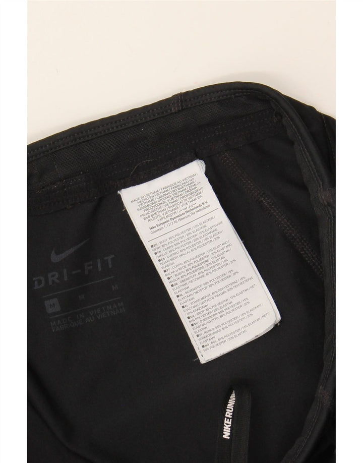 NIKE Womens Dri Fit Leggings UK 12  Medium  Black Polyester Vintage Nike and Second-Hand Nike from Messina Hembry 