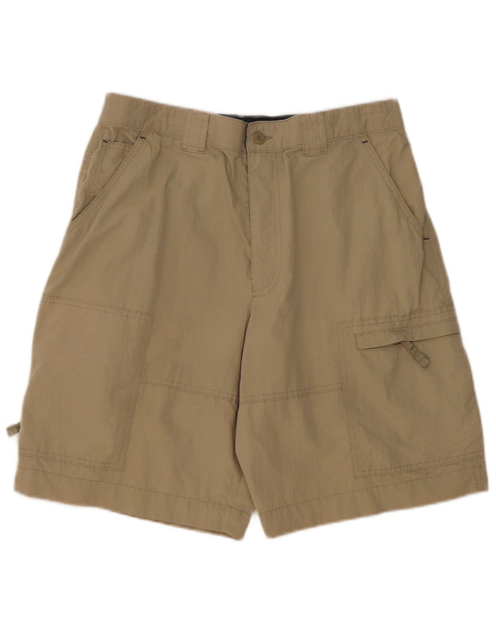 Marks & Spencer Mens Cargo Shorts W34 Large  Beige Cotton