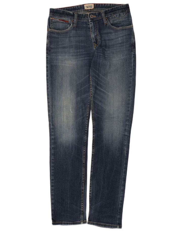 Tommy Hilfiger Herre Slim Jeans W30 L34 Blå Bomuld