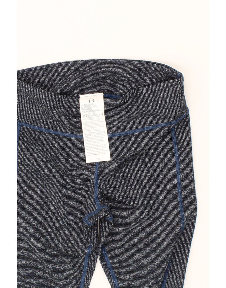 UNDER ARMOUR Womens Leggings UK 4 XS  Navy Blue Flecked Polyester Vintage Under Armour and Second-Hand Under Armour from Messina Hembry 
