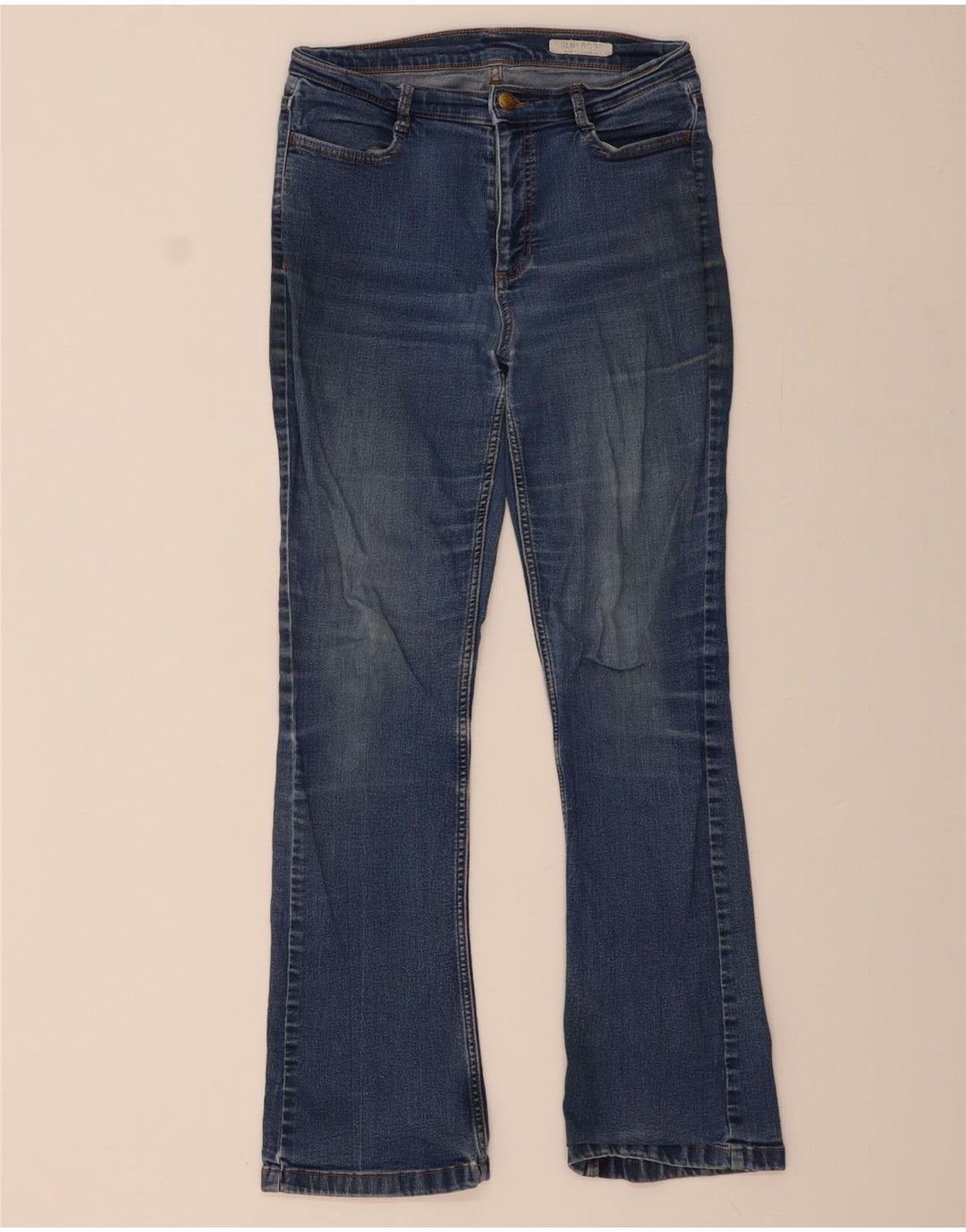 MARKS & SPENCER Womens Regular Fit Bootcut Jeans UK 10 Small W30 L30 Blue
