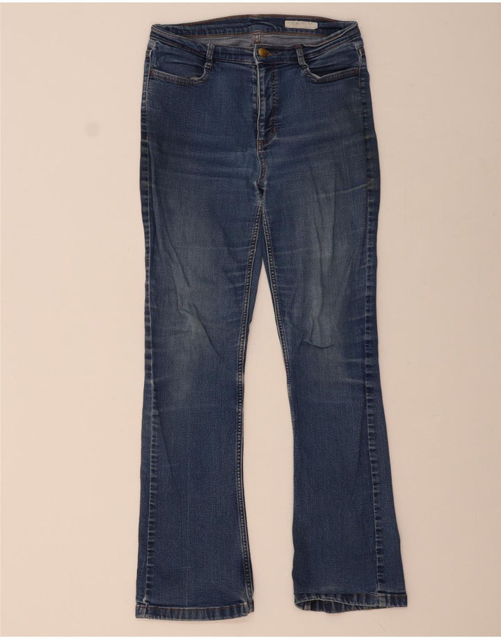 MARKS & SPENCER Womens Regular Fit Bootcut Jeans UK 10 Small W30 L30 Blue