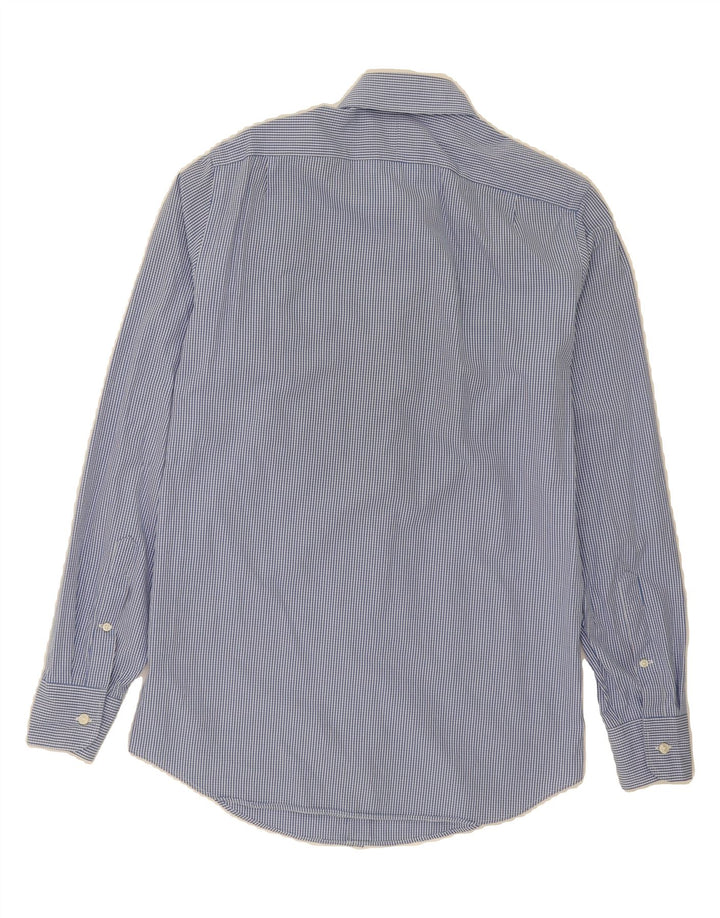 J. CREW Mens Shirt Size 14 1/2 Small Blue Check Cotton Vintage J. Crew and Second-Hand J. Crew from Messina Hembry 