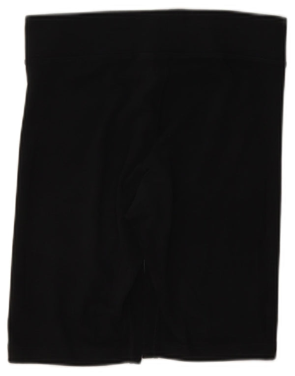 Nike Womens Sport Shorts UK 10 Small Black Cotton
