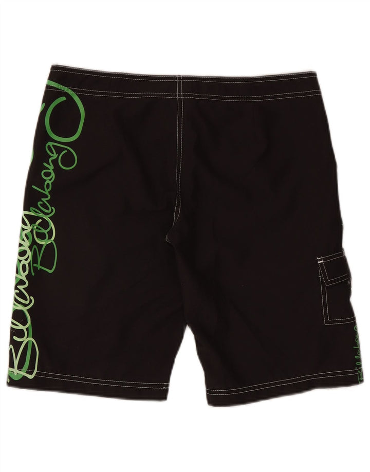 Billabong Mens Graphic Swimming Shorts Medium  Black Polyester