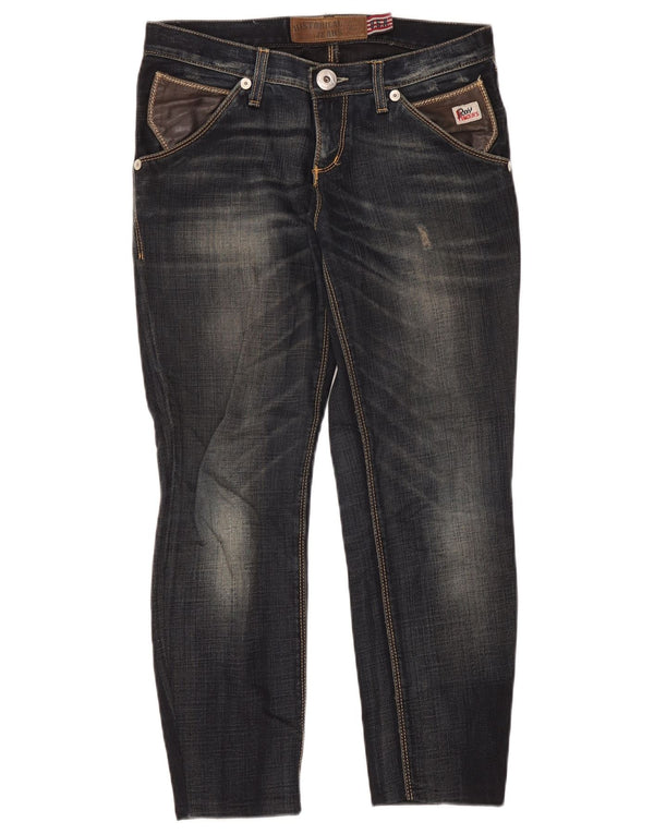 Roy Rogers Vaqueros ajustados desgastados para mujer W28 L26 azul