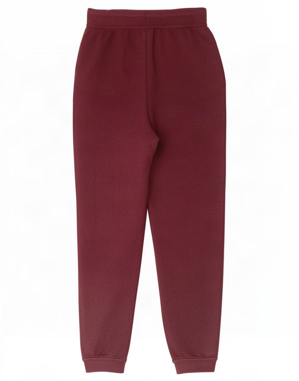 Nike Womens Tracksuit Trousers Joggers UK 6 XS Burgundy Cotton