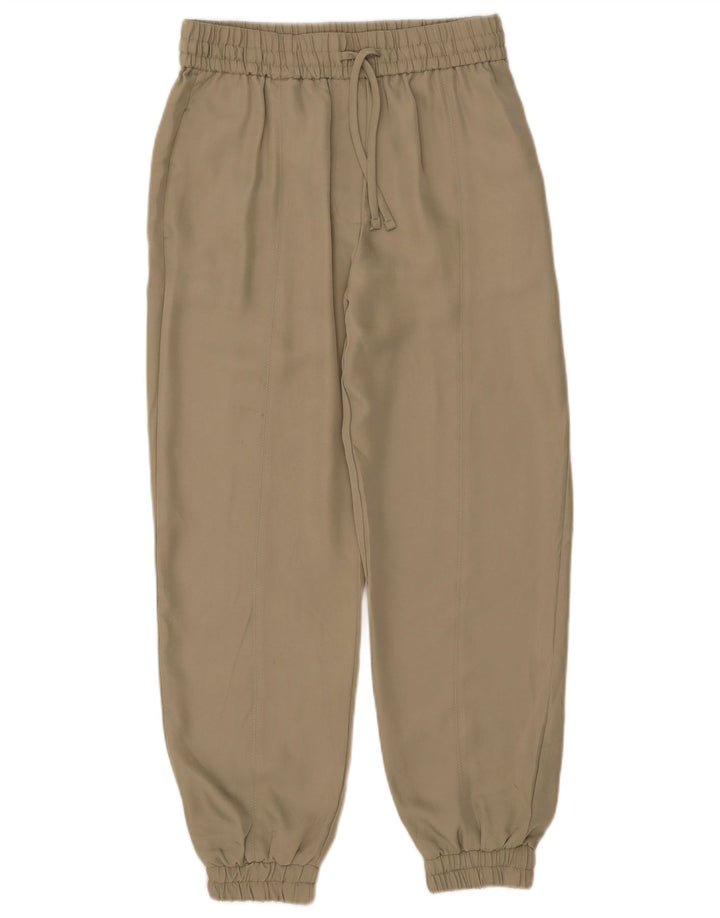 Zara Womens Joggers Casual Trousers Medium W28 L26 Khaki Polyester