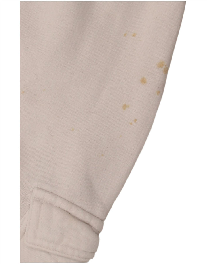 NIKE Mens Graphic Cargo Tracksuit Trousers Joggers Large  White Cotton
