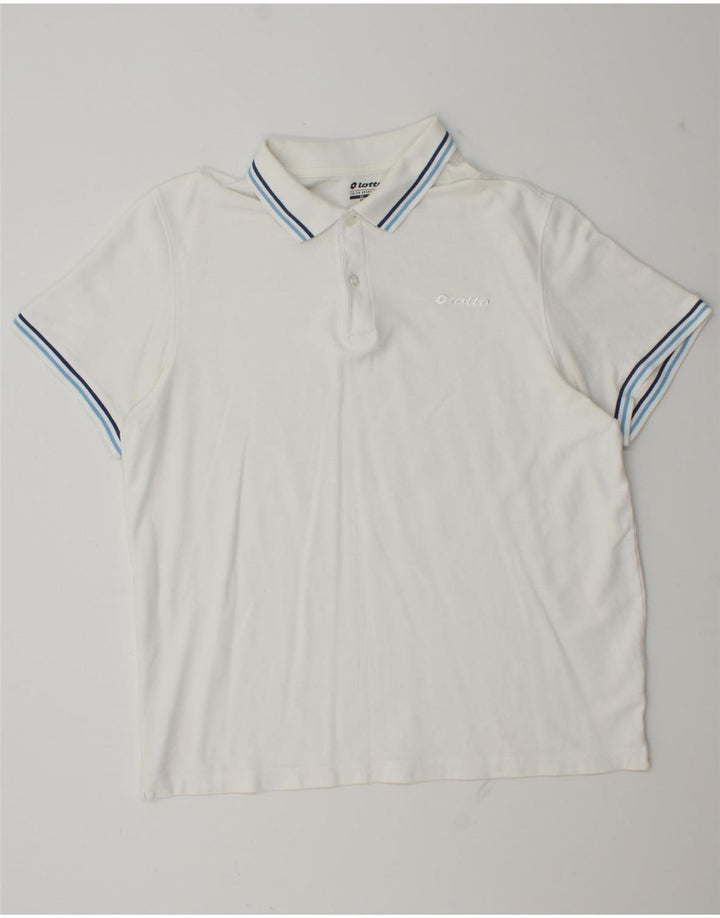 Polo da uomo Lotto 2XL Bianca