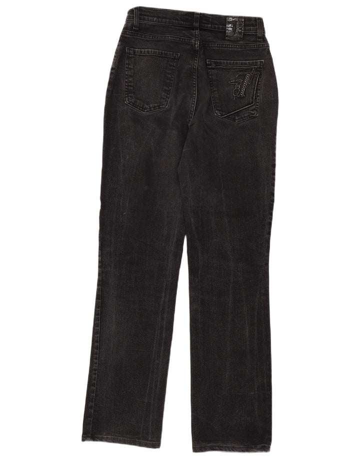 TRUSSARDI Womens Straight Jeans W28 L32 Grey Cotton