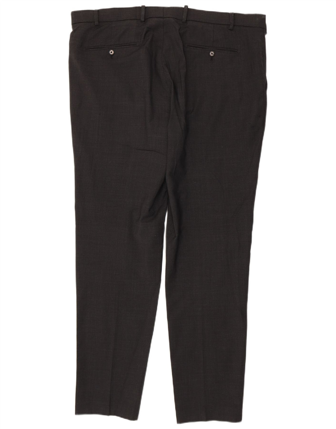 Marks & Spencer Mens Tailored Fit Slim Suit Trousers W40 L33 Grey Wool