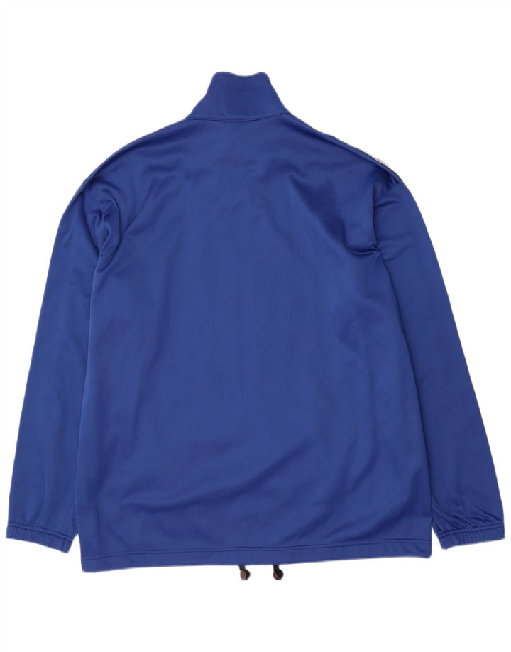 Asics Mens Graphic Tracksuit Top Jacket XL Blue Colourblock Polyester