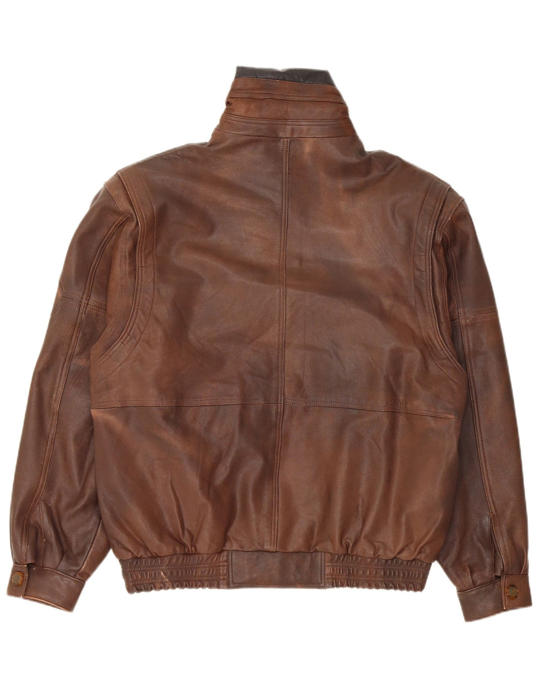 Giacca in pelle vintage da uomo UK 38 Marrone medio