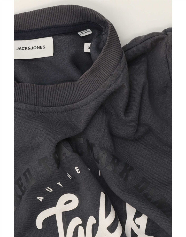Jack & Jones Herre grafisk sweatshirt Jumper Medium Grå