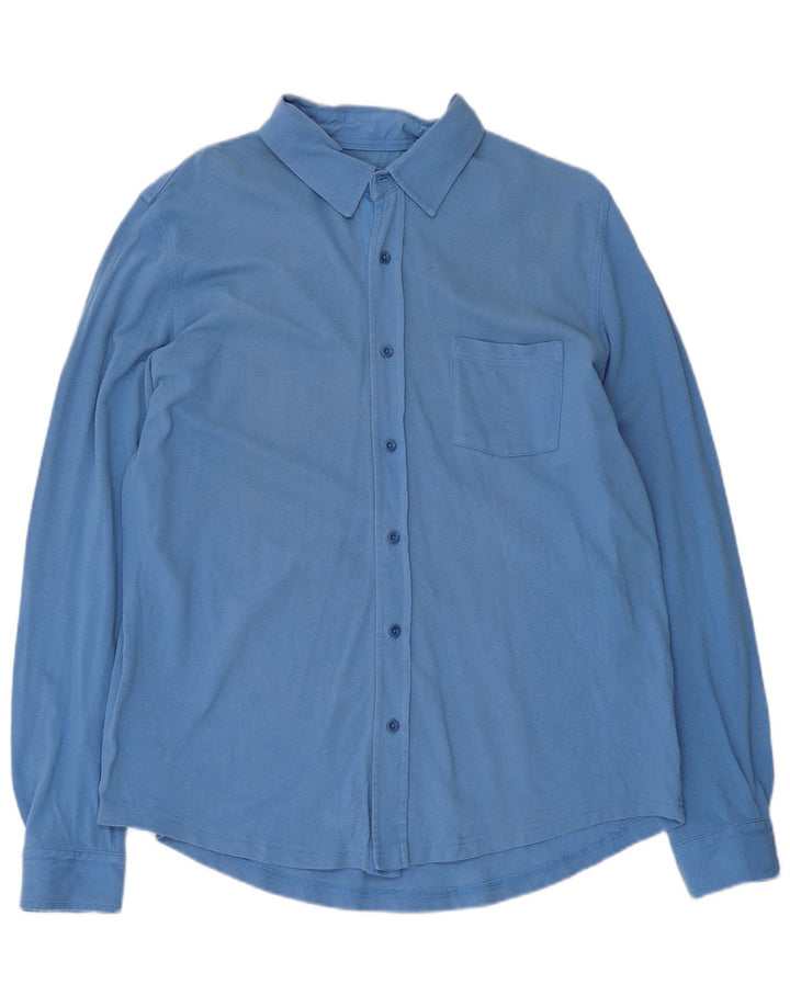 Camicia Uomo Massimo Dutti XL Cotone Blu