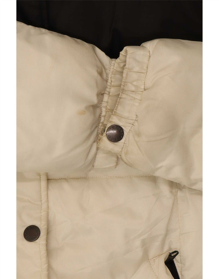 Lumberjack Veste matelassée à capuche pour femme IT 42 Medium White Colourblock