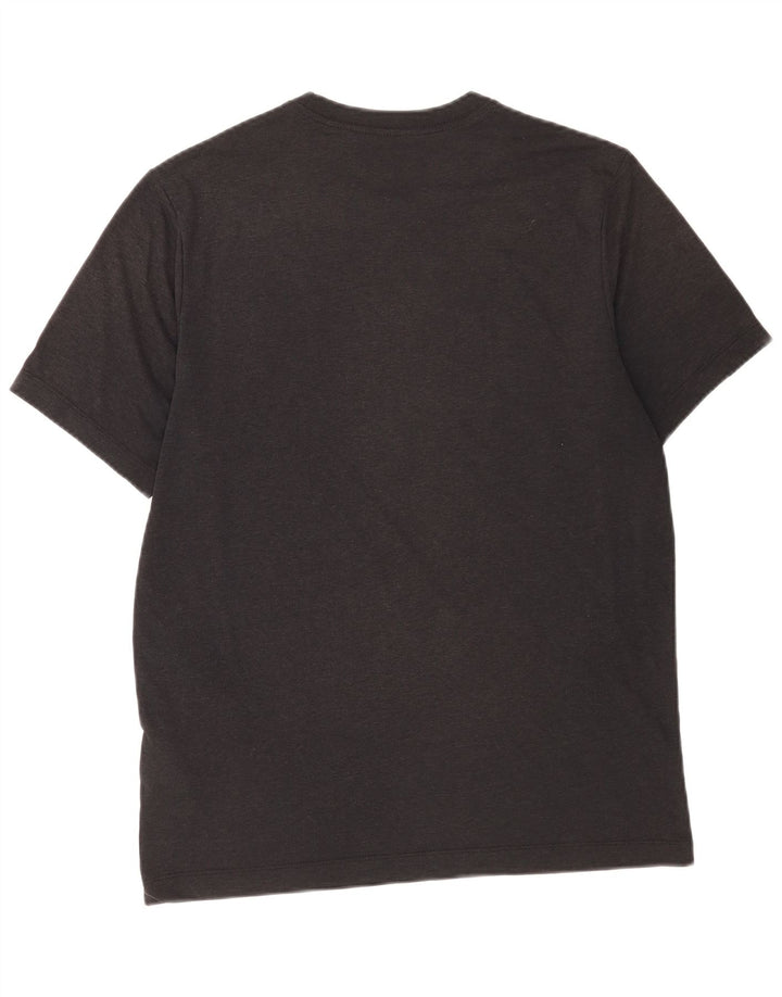 T-shirt grafica Nike Dri Fit da uomo, parte superiore in poliestere nero medio